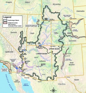 map of Colorado river basin